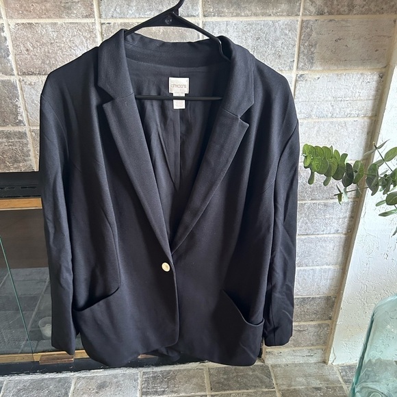 CHICO'S Large Black Blazer - Picture 1 of 3